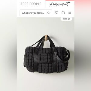 New Free People Black Quilted Women's Bag